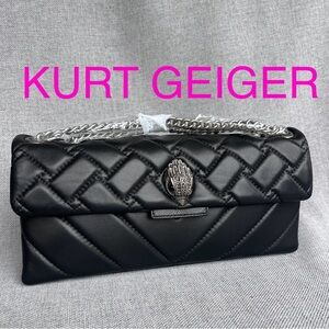 KURT GEIGER London Kensington shoulder crossbody bag LONG black
